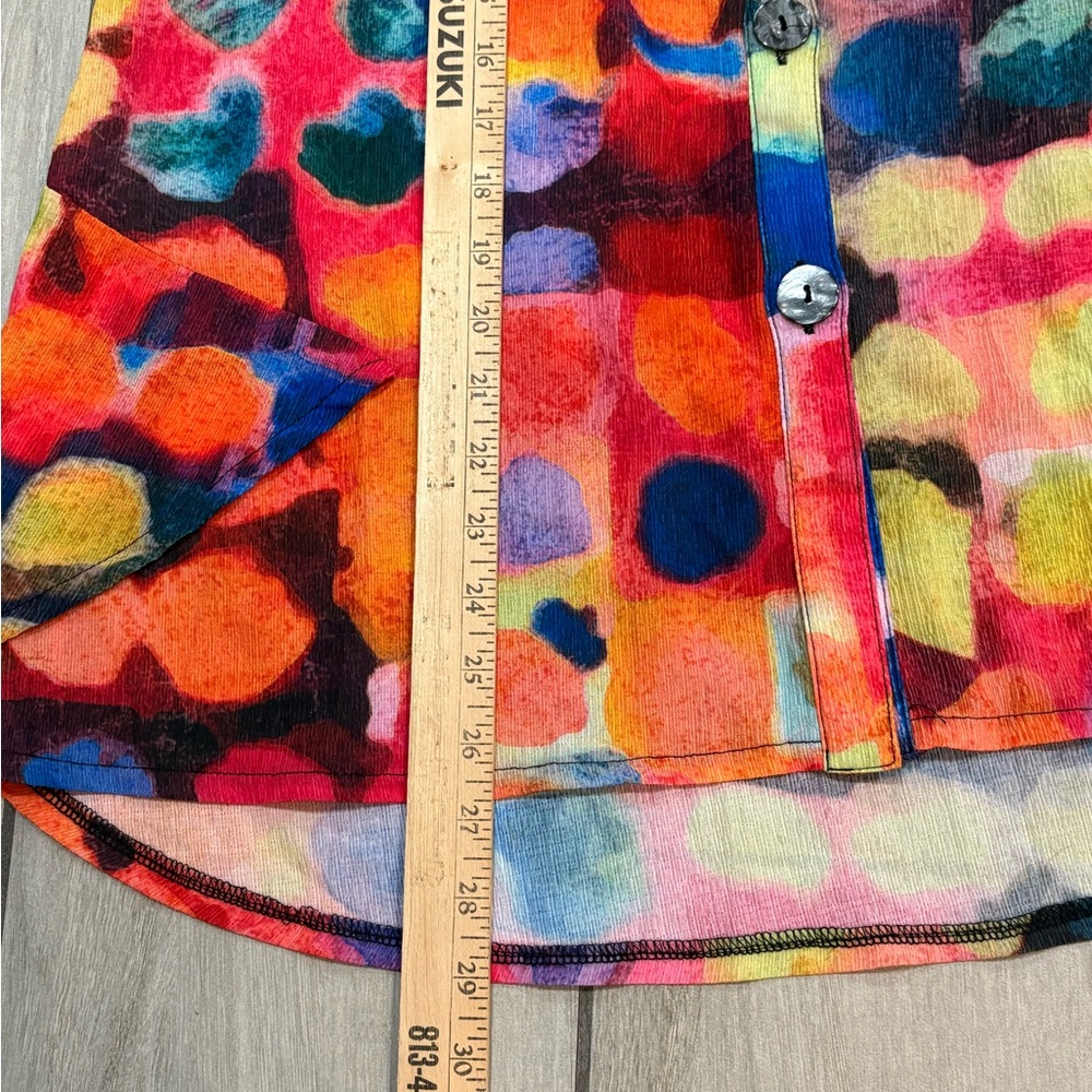DAMEE WOMENS colorful top bottom T-shirt size M 
Good condition 
20×26 - Picture 6 of 7